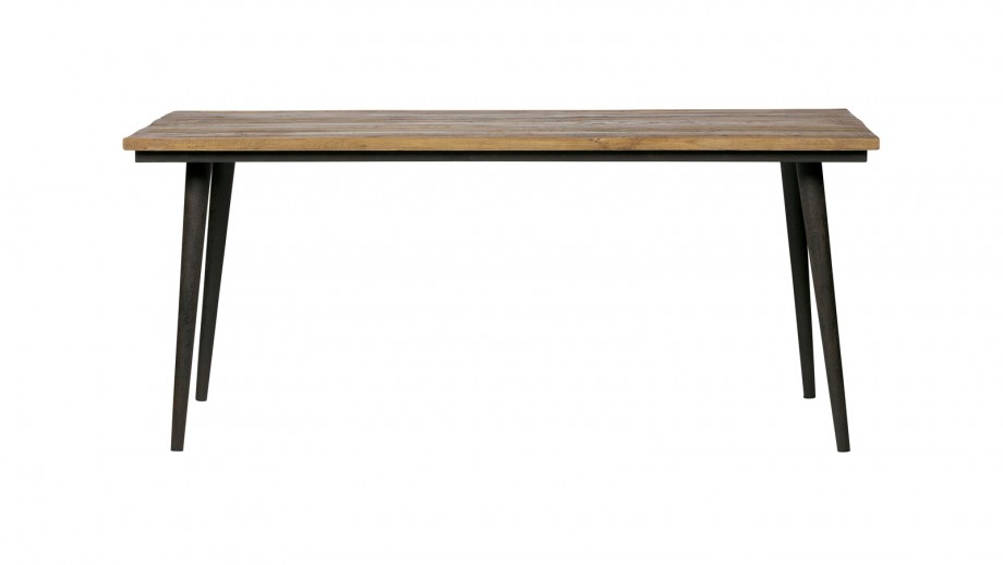 Table à manger en bois naturel piètement en métal noir - Collection Guild - BePureHome