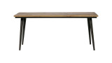 Table à manger 220 cm en bois naturel piètement en métal noir - Collection Guild - BePureHome