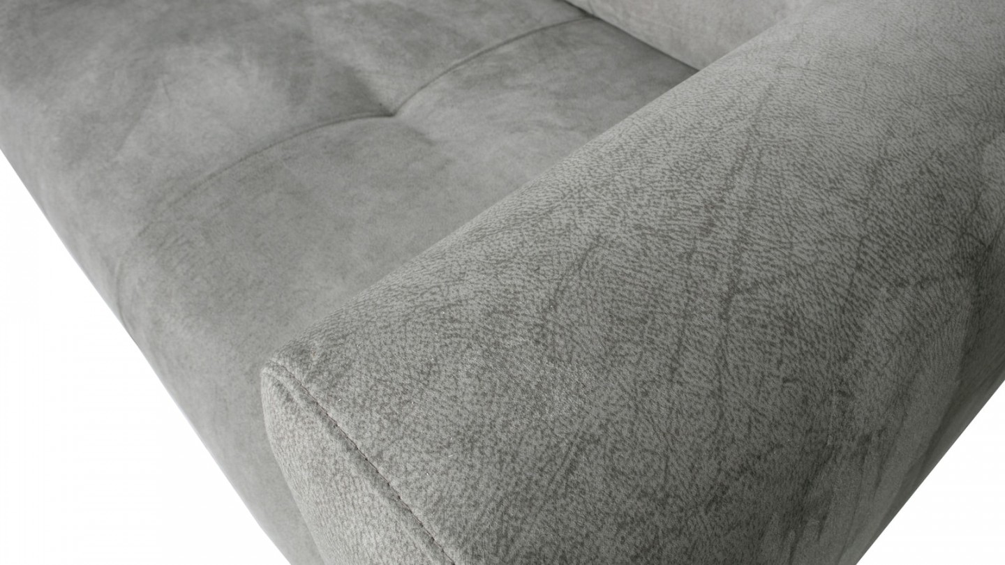Canapé 4 places en simili cuir gris clair - Collection Skin - Vtwonen