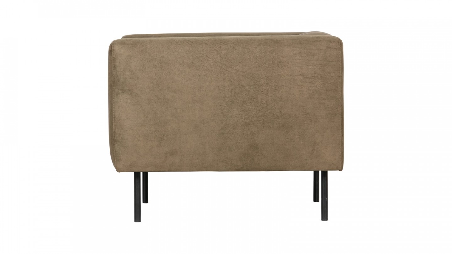 Fauteuil en simili cuir vert olive - Collection Skin - Vtwonen