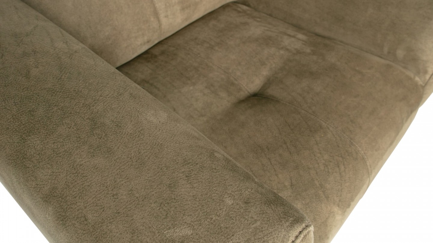 Fauteuil en simili cuir vert olive - Collection Skin - Vtwonen
