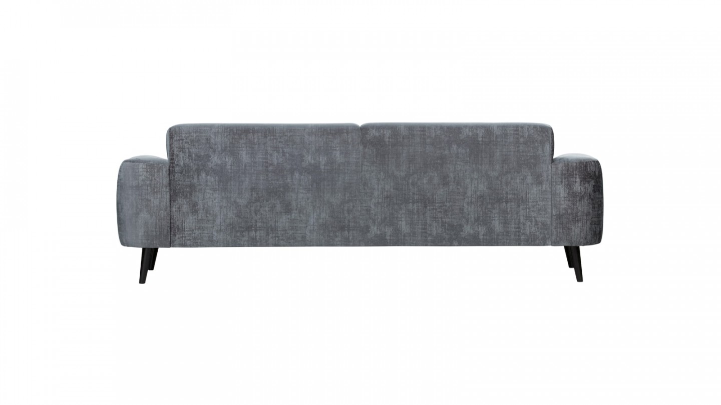 Canapé 3 places en velours gris ardoise - Collection Brush - Vtwonen