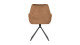 Lot de 2 chaises avec accoudoirs en velours caramel - Collection Amber - Woood