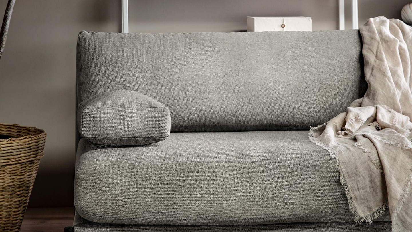 Canapé 3 places en coton et lin gris - Collection Sleeve -Vtwonen