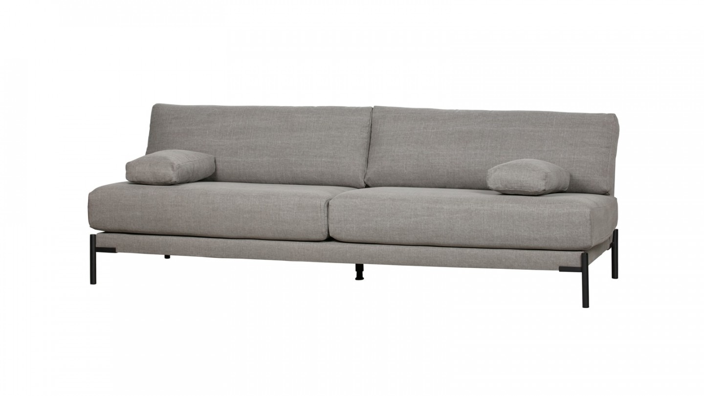 Canapé 3 places en coton et lin gris - Collection Sleeve -Vtwonen