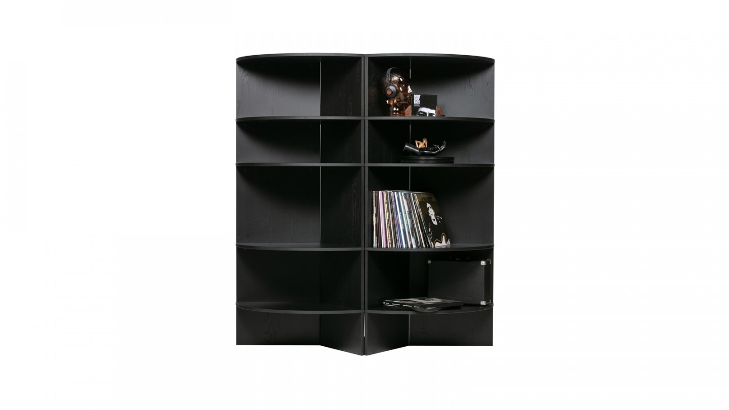 Bibliothèque en bois noir - Collection Trian - Woood