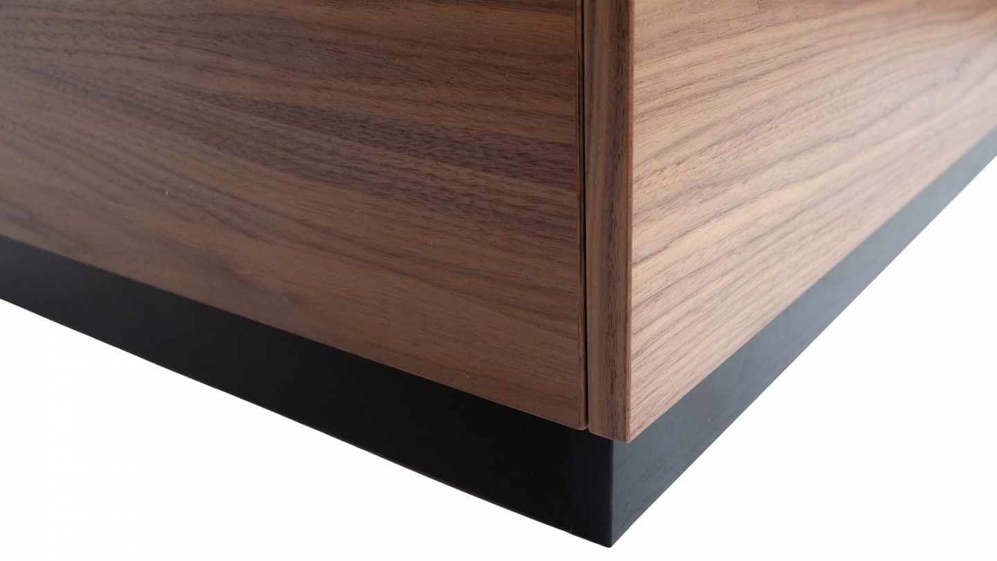 Table basse 82x82 en noyer - Collection Block - Vtwonen