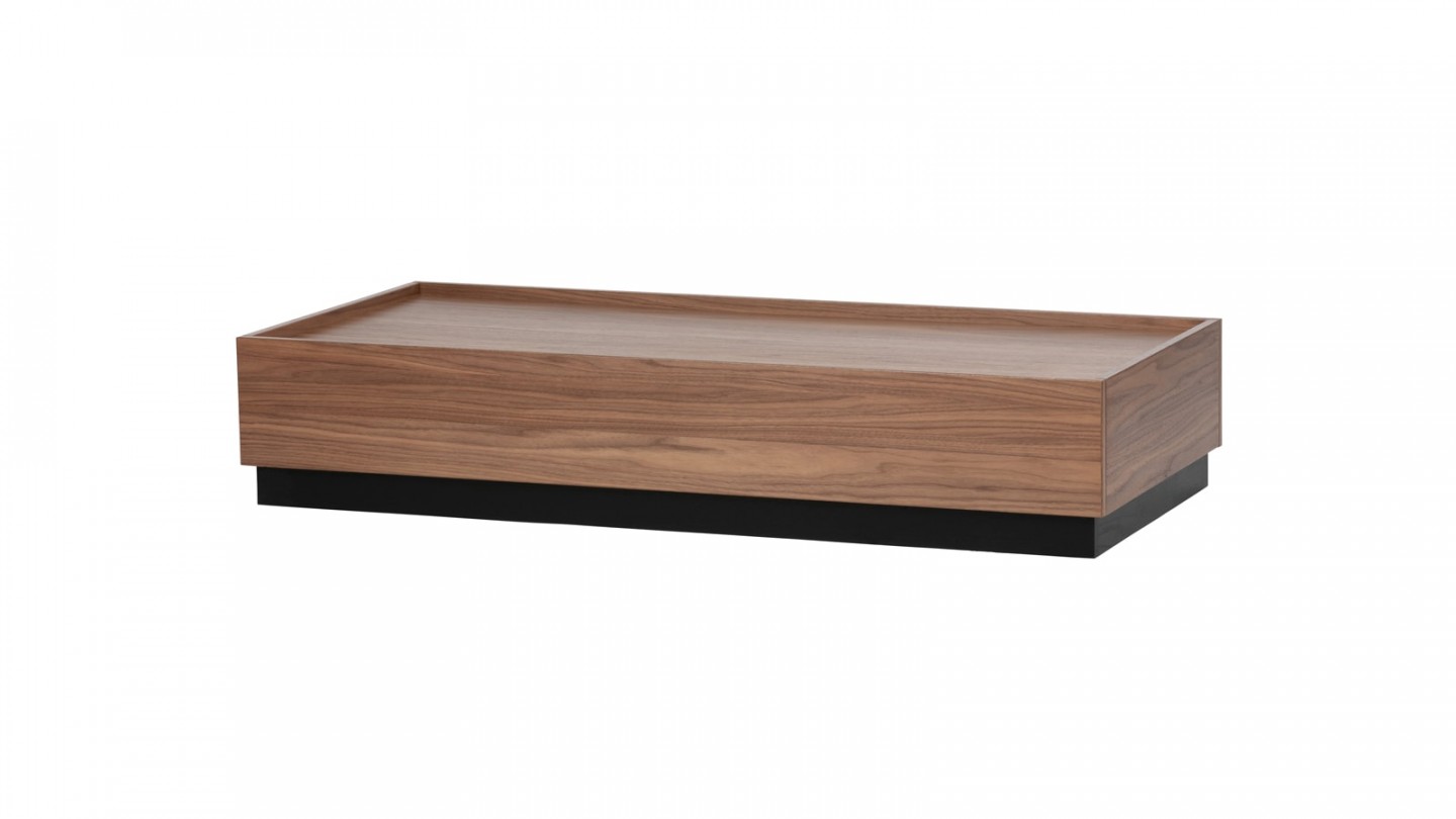 Table basse 135x60 en noyer - Collection Block - Vtwonen