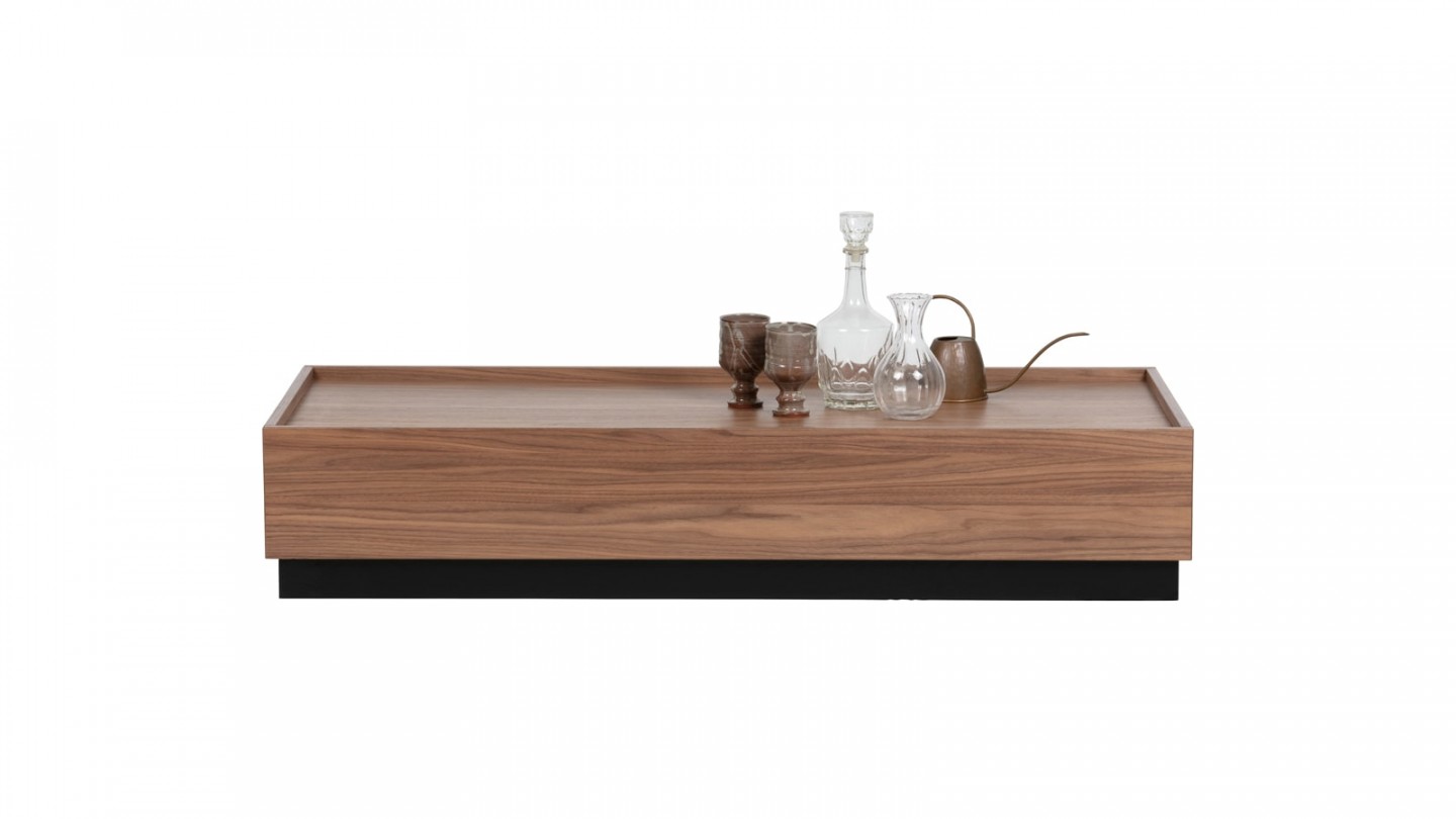 Table basse 135x60 en noyer - Collection Block - Vtwonen