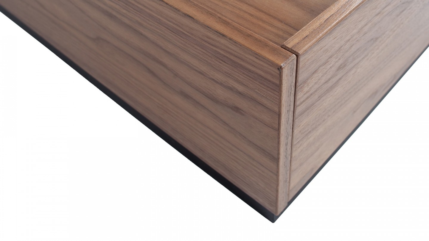Table basse 135x60 en noyer - Collection Block - Vtwonen