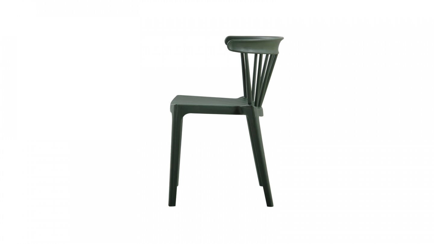 Chaise en plastique vert - Collection Bliss - Woood