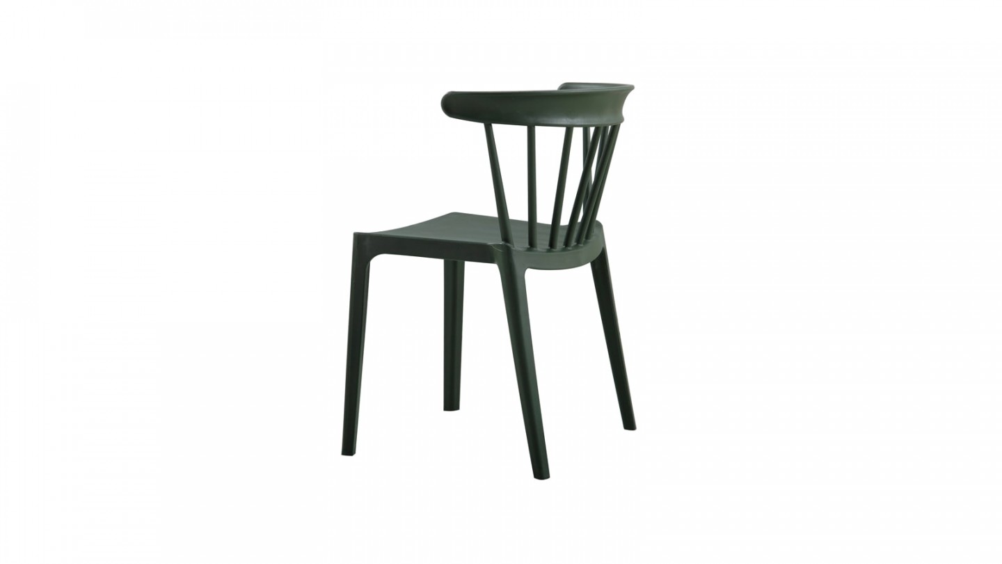 Chaise en plastique vert - Collection Bliss - Woood