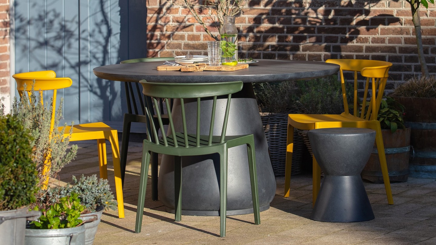 Chaise en plastique vert - Collection Bliss - Woood