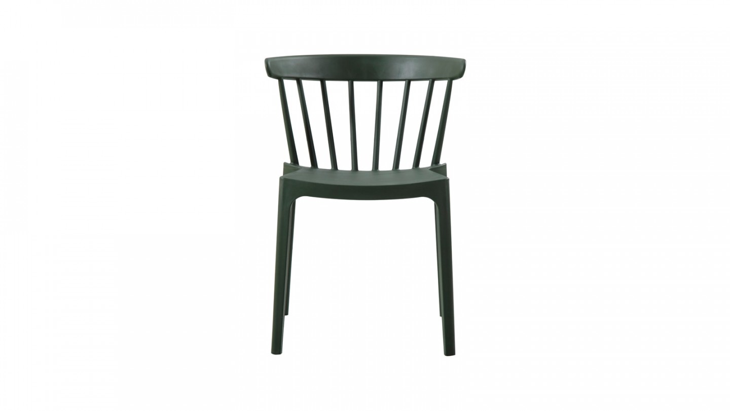 Chaise en plastique vert - Collection Bliss - Woood