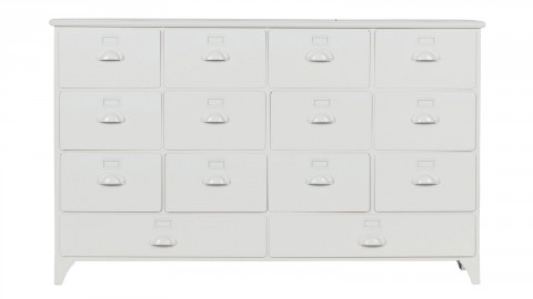 Commode 14 tiroirs en métal blanc - Collection Archive - Vtwonen