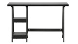 Bureau en bois noir avec étagères latérales - Collection Senn - Woood