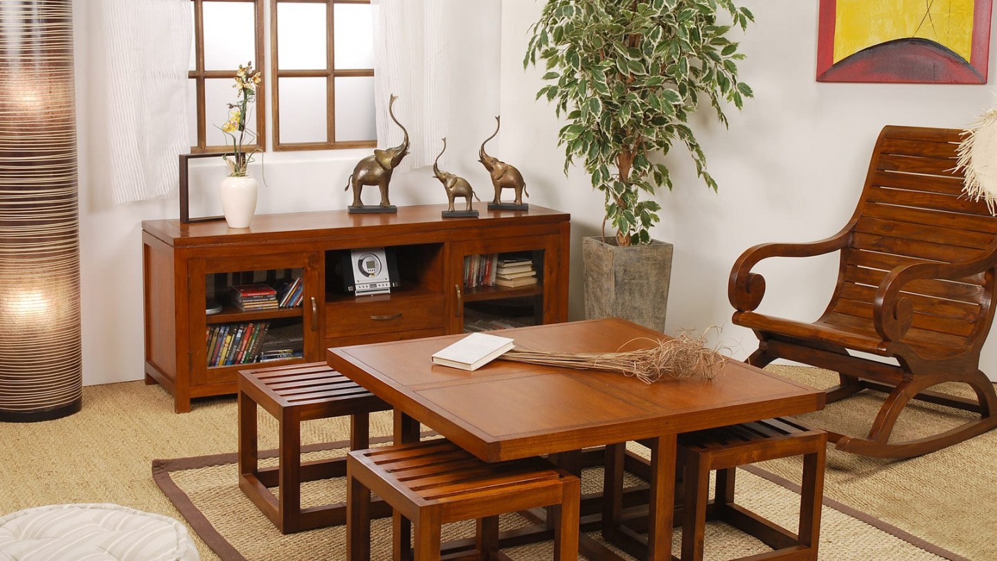 Rocking chair en mindi - Collection Lauren
