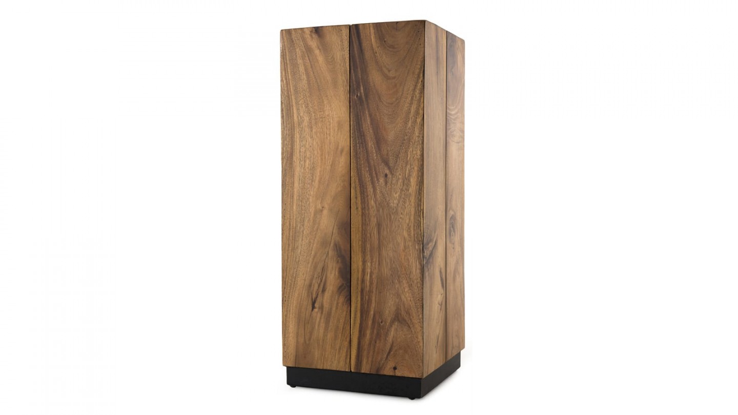 Table d'appoint carrée haute en bois suar - Collection Sam