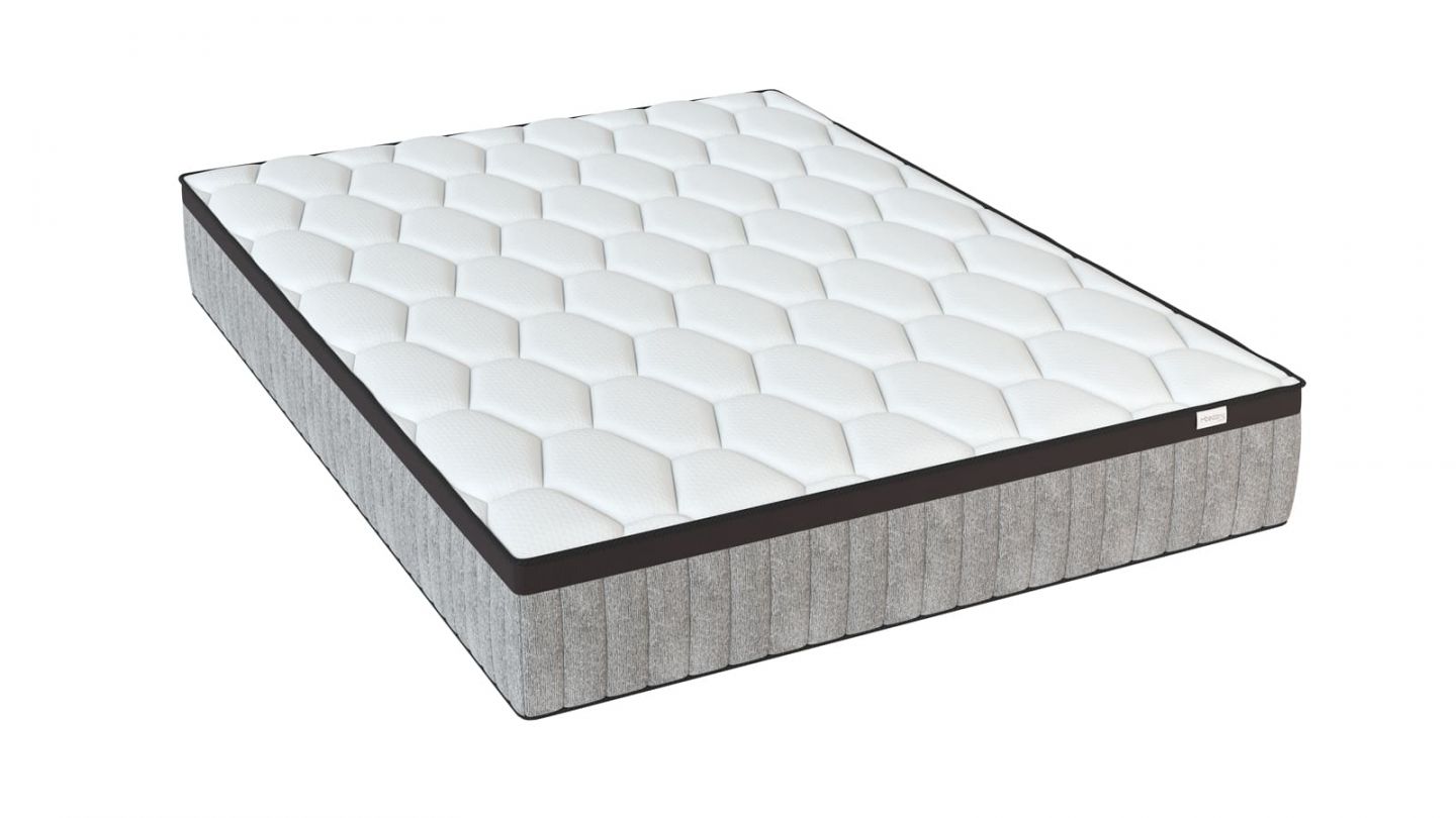 Matelas Ressorts Ensachés Avec Visco 140X190 Royal Hauteur Ressort  31Cm+/-2.