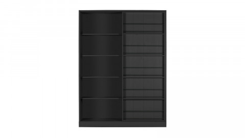 Armoire haute résine noir anthracite 3 tablettes XL H.182 x L. 89 cm Logico