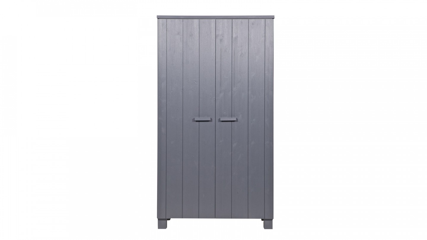 Dennis Armoire Pin Brosse Anthracite