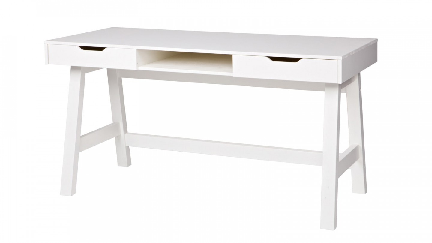 Nikki Bureau Pin Blanc