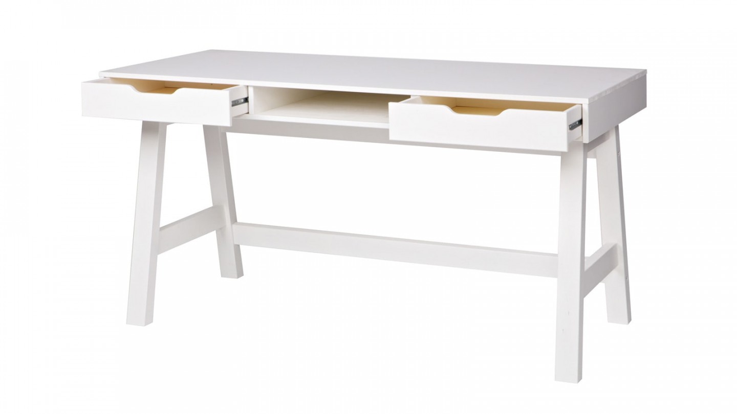 Nikki Bureau Pin Blanc
