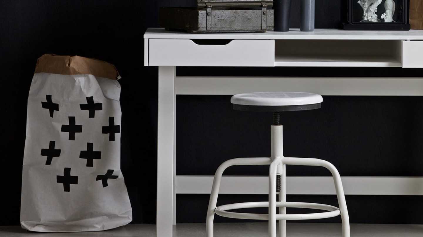 Nikki Bureau Pin Blanc