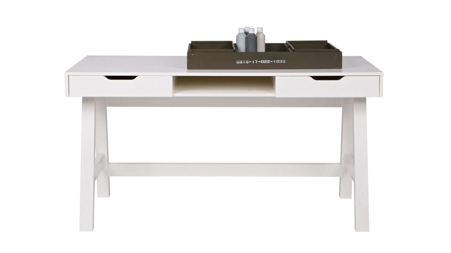 Nikki Bureau Pin Blanc