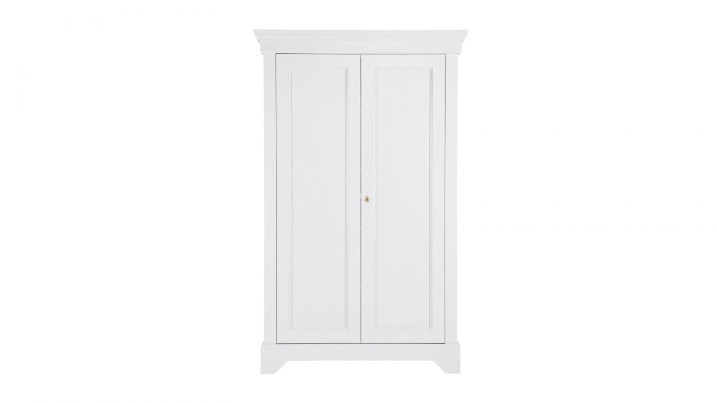 Armoire 2 portes en pin blanc - Collection Isabel - Woood