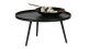 Table basse ronde en bois noir, 39x78x78cm - Collection Mesa