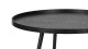 Table basse ronde en bois noir, 39x78x78cm - Collection Mesa