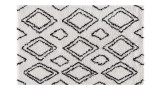 Tapis motifs shaggy crème 200x290cm - Collection James