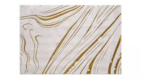 Tapis de salon marbre crème 120 x 170 cm - collection INA