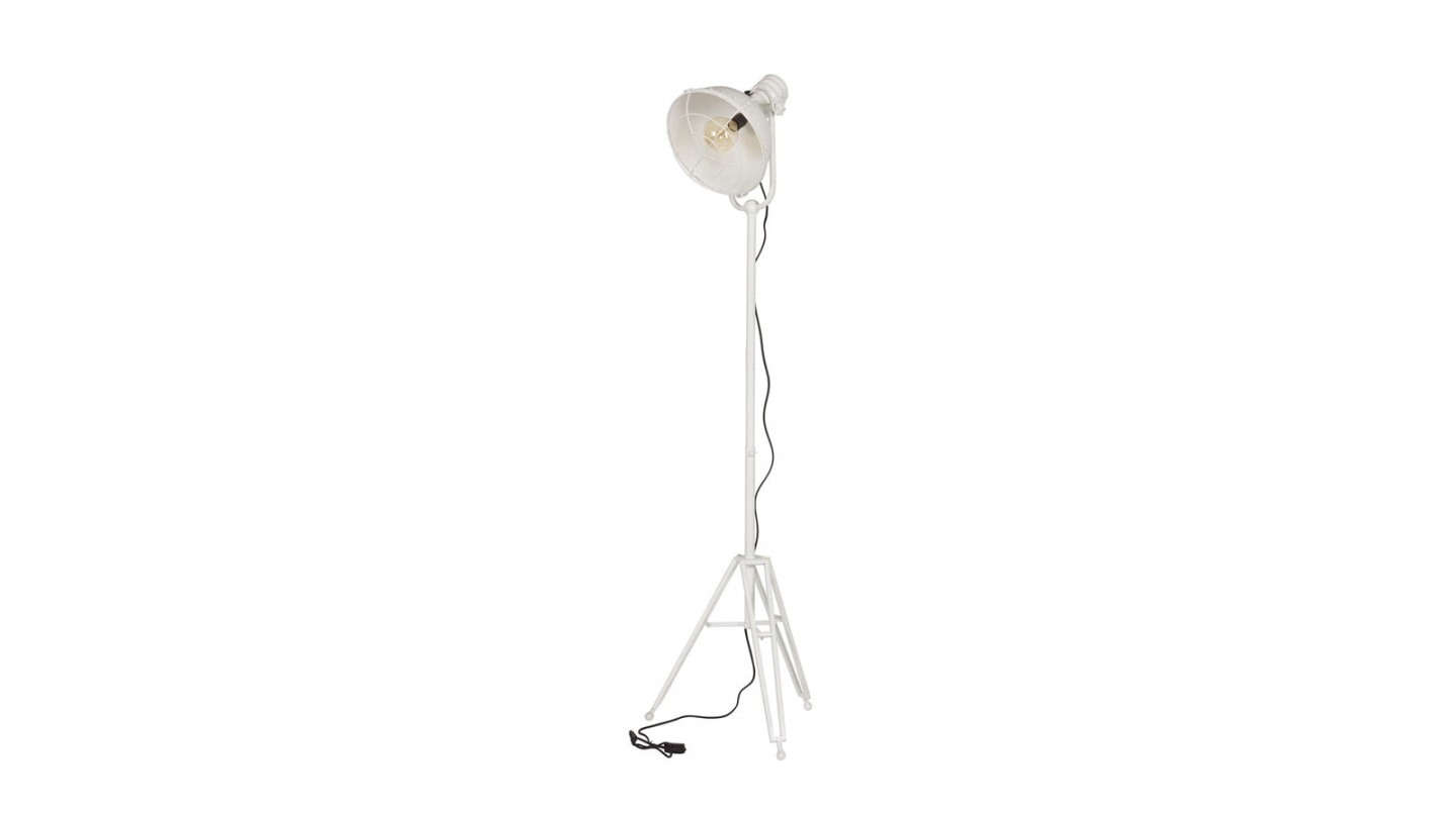 Lampe loupe sur pied Tejeda 6 blanc