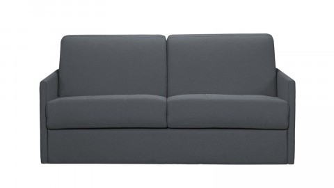 Canapé convertible 3 places en tissu gris - Ouverture express - Couchage quotidien - Matelas HD 140 x 190 - Collection Sienne