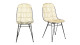 Lot de 2 chaises en kubu naturel – Collection Melody