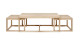 Table basse gigogne en chêne clair 120x60x50 – Collection Cornus