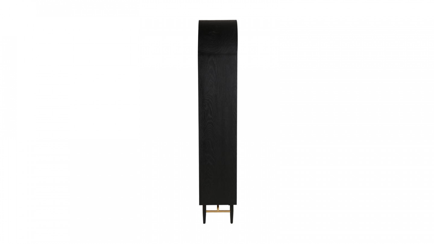 Etagère en cannage et chêne noir 190 cm - Exalt