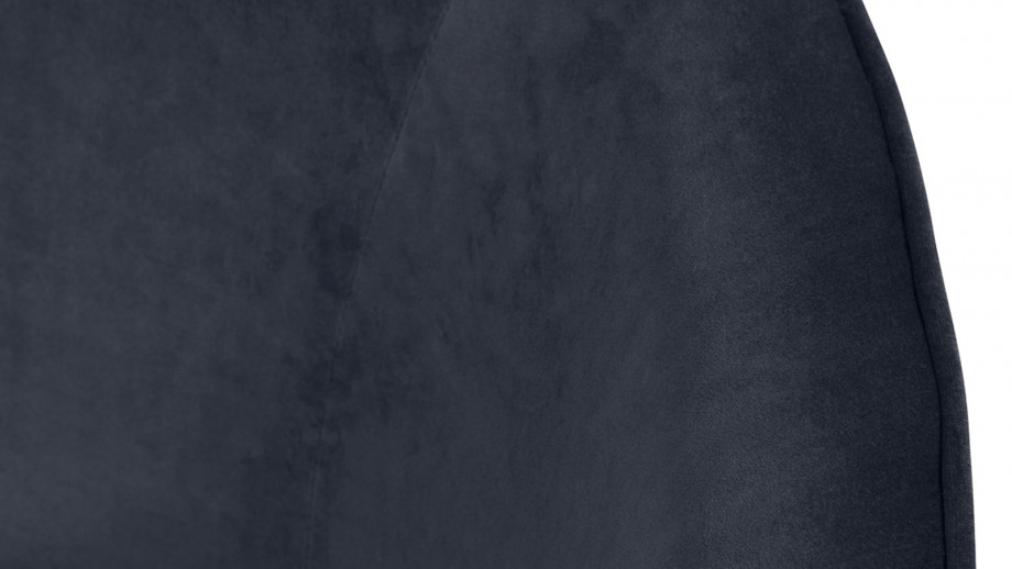 Fauteuil en velours gris bleuté – Collection Safir