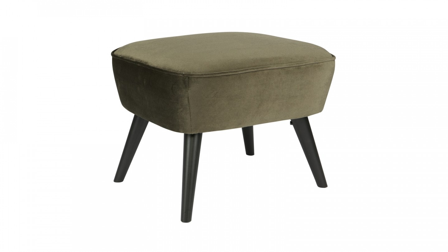 Tabouret sur jambes vert chaud – Collection Sara – Woood