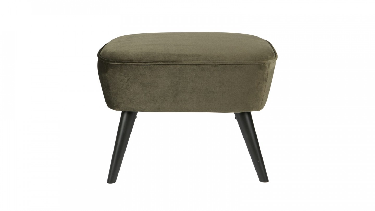 Tabouret sur jambes vert chaud – Collection Sara – Woood