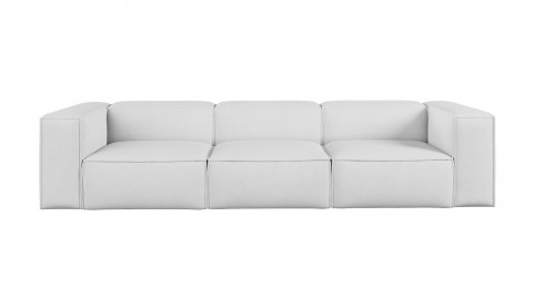 Canapé modulable 4 places en tissu beige - Roma - Elle Décoration