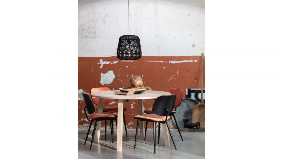 Table à manger ronde extensible en chêne - Collection Lange - Woood