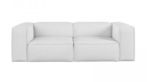 Canapé modulable 3 places en tissu beige - Roma - Elle Décoration