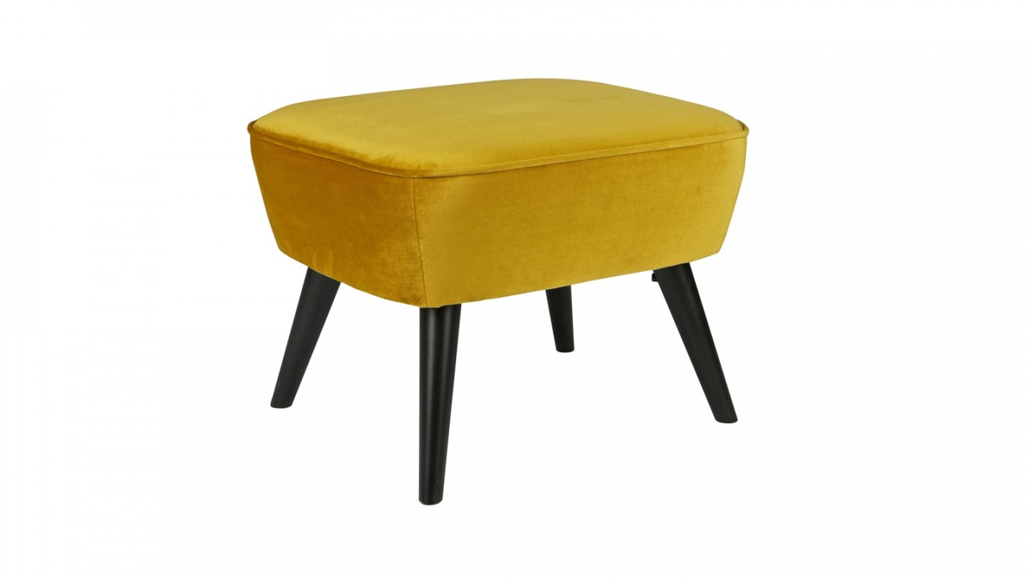 Tabouret sur jambes ocre – Collection Sara – Woood
