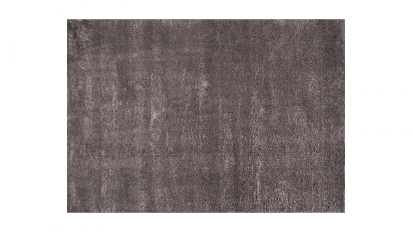 Tapis à poils longs uni gris 67x180 cm - Oslo