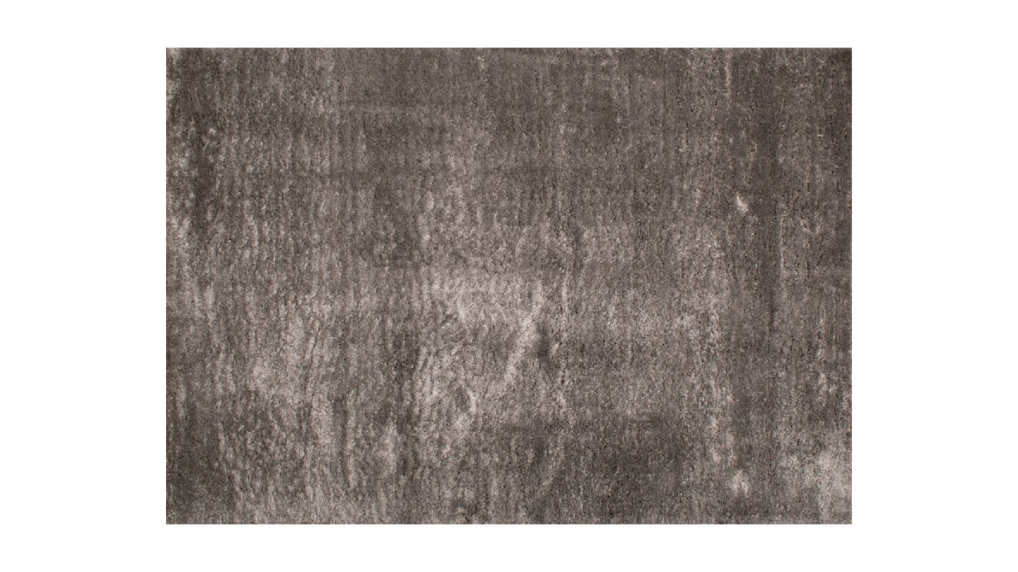 Tapis à poils longs uni taupe 67x180 cm - Oslo