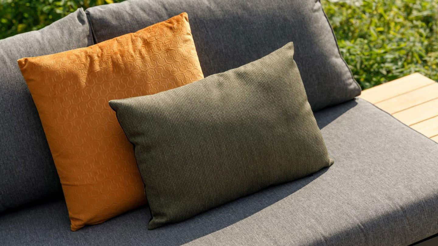 Salon de jardin d'angle en teck 5 places - La Vida