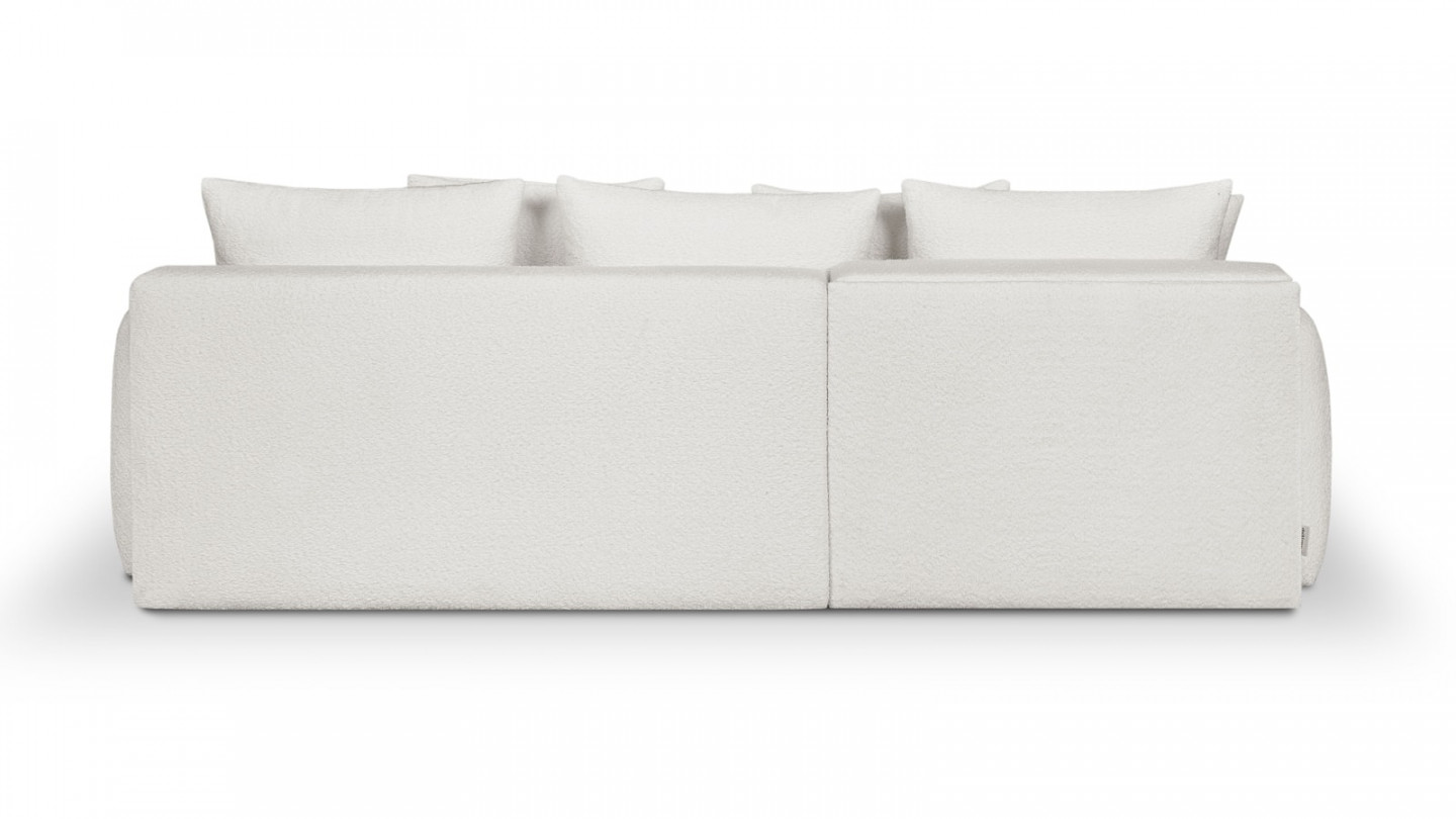 Canapé d'angle gauche 5 places convertible avec coffre de rangement en